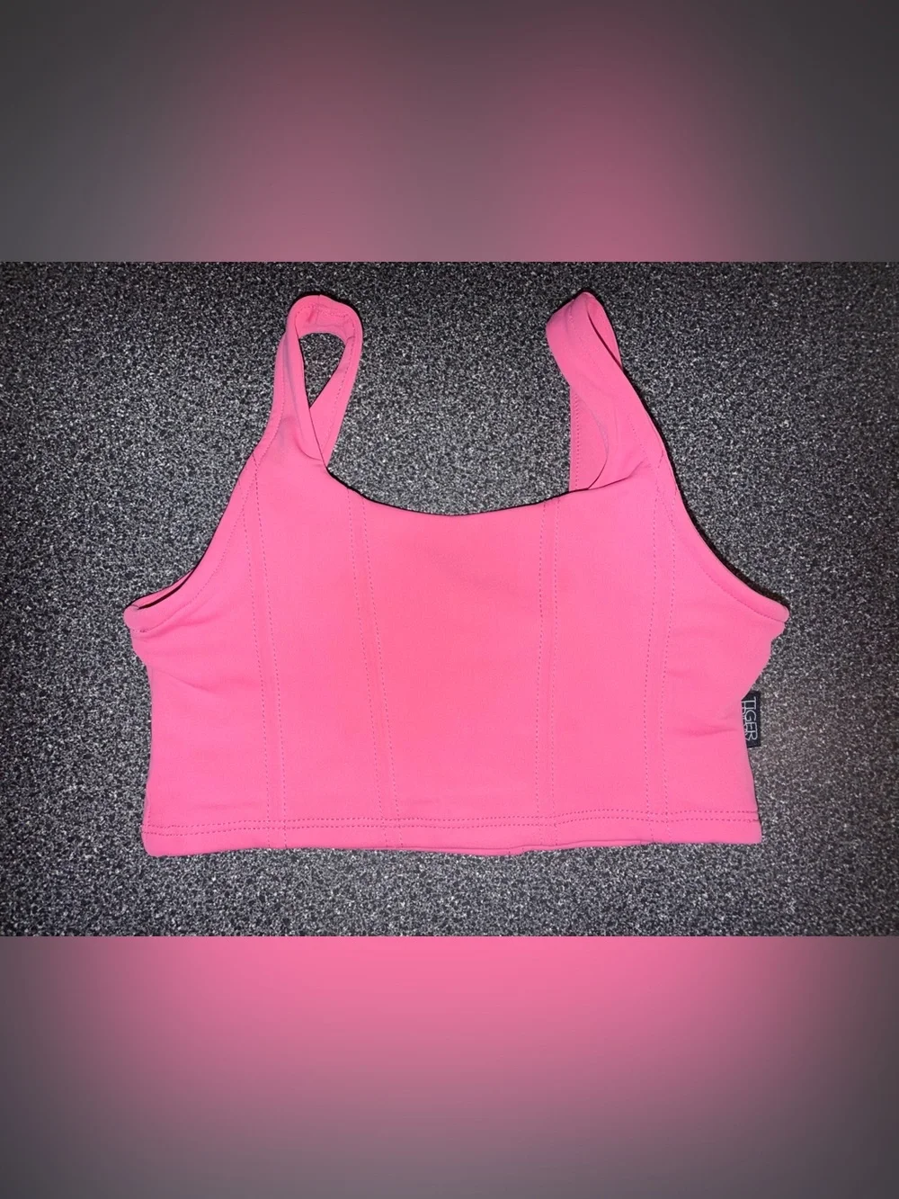 Tiger Friday Dance Pink Bra Top Size Child Large